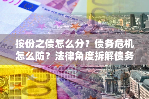 武汉按份之债怎么分？债务危机怎么防？法律角度拆解债务分配与风险自保指南