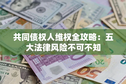 武汉共同债权人维权全攻略：五大法律风险不可不知