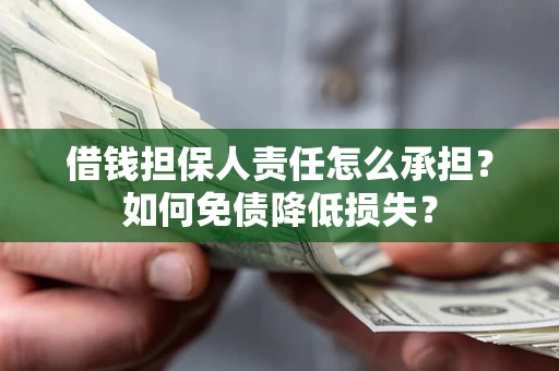 武汉借钱担保人责任怎么承担？如何免债降低损失？