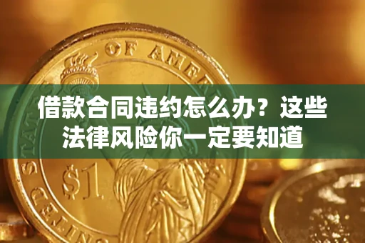 武汉借款合同违约怎么办？这些法律风险你一定要知道