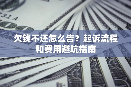 武汉欠钱不还怎么告?起诉流程和费用避坑指南 武汉欠钱不还怎么告?起诉流程和费用避坑指南