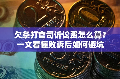 武汉欠条打官司诉讼费怎么算？一文看懂败诉后如何避坑